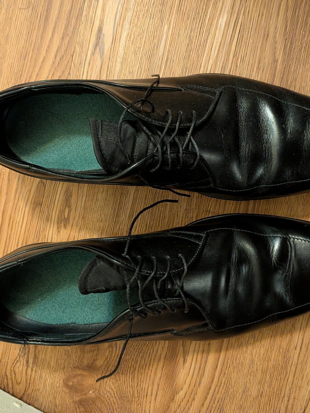 Prada Black Leather Lace-Up Derby Shoes - Picture 1 of 2